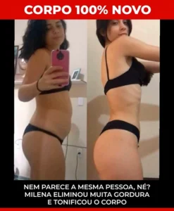 Milena eliminou muita gordura e tonificou o corpo